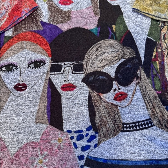 INOAH Tunic Sweater Faces Size XL - Picture 6 of 7